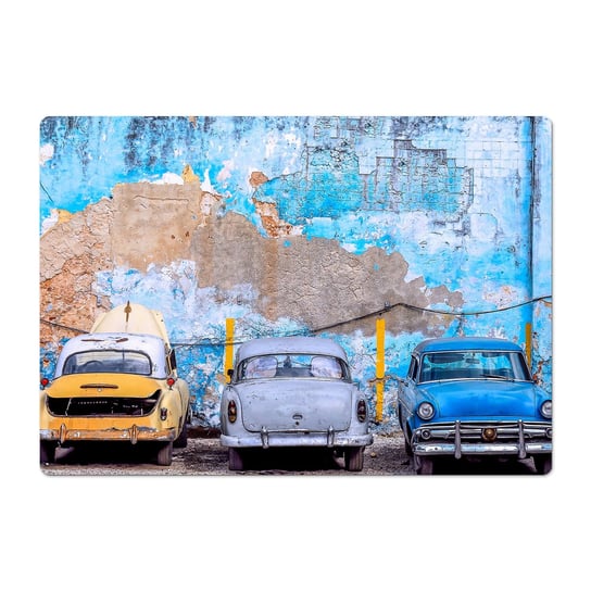Dywanik pod krzesło kolorowy Havana vintage auta, ArtprintCave ArtPrintCave
