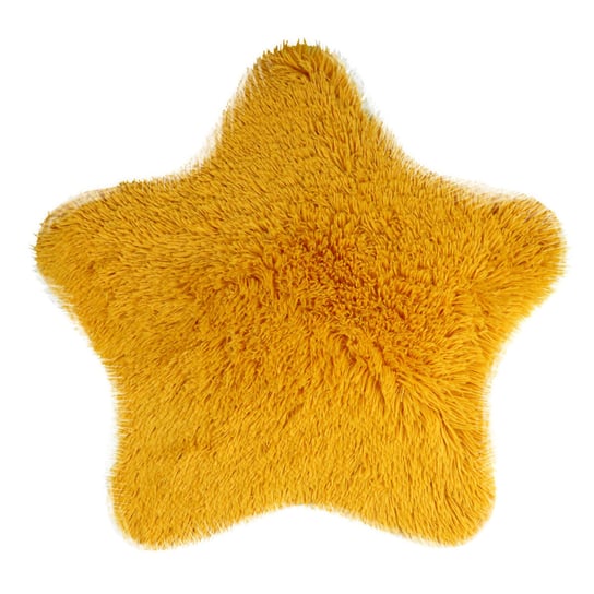 Dywanik SOFT STAR eko futro  60x60 cm, Żółty Domarex