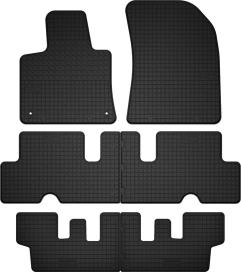 Dywaniki gumowe do: Citroen C4 Picasso II (od 2013 do 2021) - 3 rzędy, 7 osób idealnie dopasowane Wielganizator