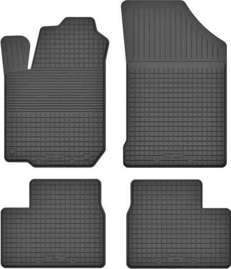 Dywaniki gumowe do: Kia Cerato (2004-2008) hatchback, sedan- czarne, korytkowe Wielganizator