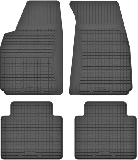 Dywaniki gumowe do: Nissan Primera P12 (2001-2007) kombi, sedan, liftback- czarne, korytkowe Wielganizator