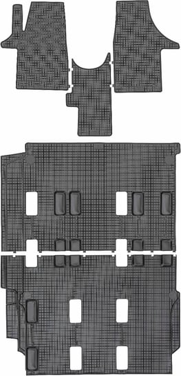 Dywaniki gumowe, Volkswagen Transporter T5 Van od 2003-2015r. PeteX P68510+P68810 Petex