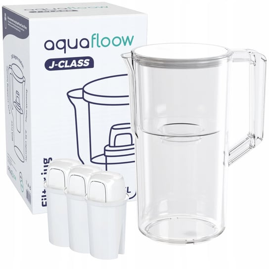 Dzbanek Do Filtrowania Wody Aquafloow + 3X Wkład Aquafloow
