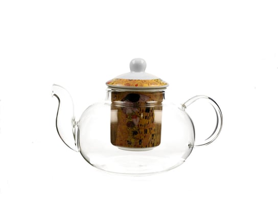 Dzbanek do herbaty, szklany  z zaparzaczem DUO The Kiss Gustav Klimt 1000 ml DUO Gift