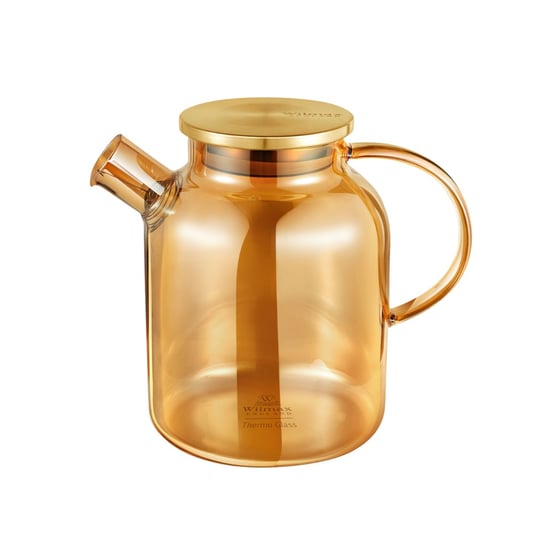 Dzbanek do zaparzania herbaty ze szkła termicznego Wilmax 1,6L Złoty kolor Wilmax England