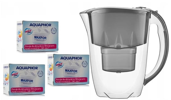 dzbanek filtrujący Aquaphor Amethyst +3 Wkłady B100-25 Maxfor, 2.8l AQUAPHOR