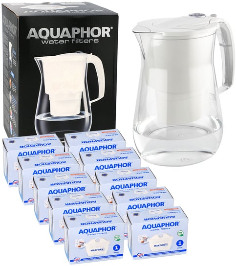 Dzbanek filtrujący wodę Aquaphor Onyx 4.2 L BIAŁY TRITAN + 10 FILTRÓW duży AQUAPHOR