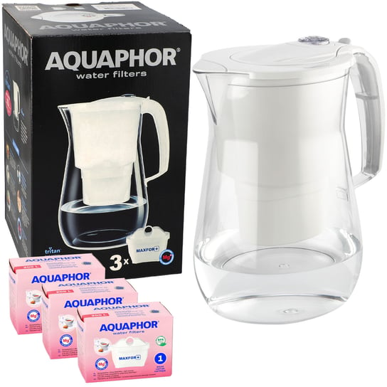 Dzbanek filtrujący wodę Aquaphor ONYX BIAŁY 4.2L + 3x filtr wkład MAGNEZOWY AQUAPHOR