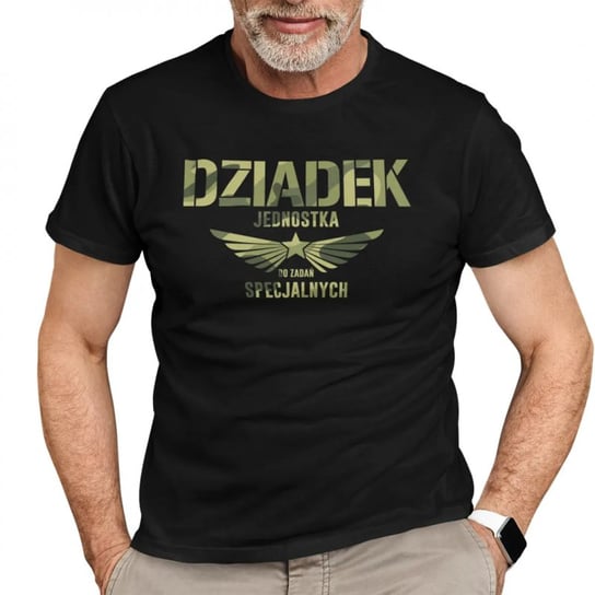 Dziadek Jednostka do zadań specjalnych - męska koszulka na prezent Koszulkowy
