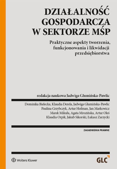 Działalność gospodarcza w sektorze MŚP Glumińska-Pawlic Jadwiga