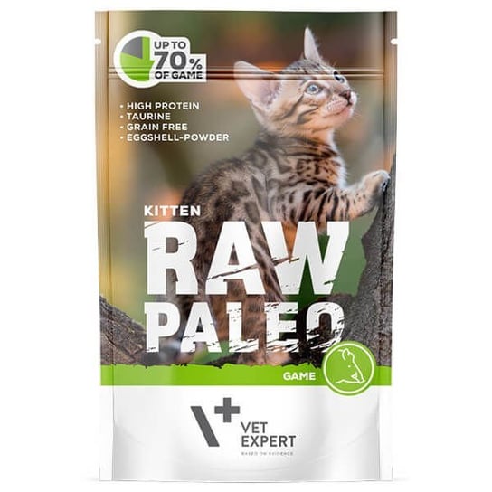 Dziczyzna Vet Expert Raw Paleo Kitten, 100 g VETEXPERT