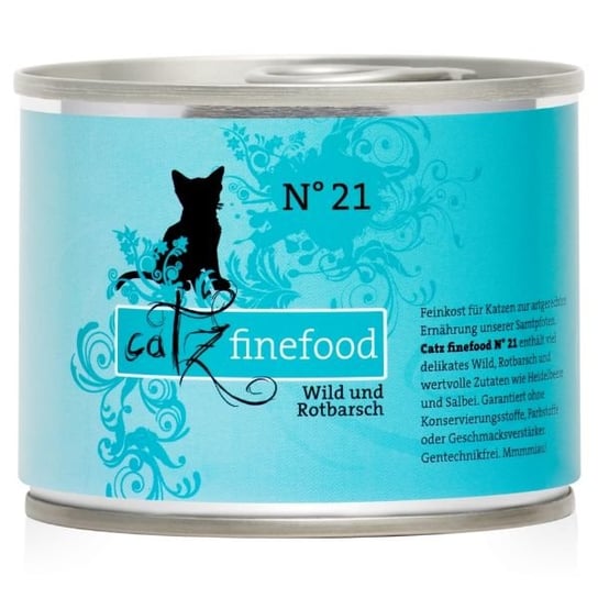 Dziczyzna z Karmazynem Catz Finefood No, 21, 200 g Catz Finefood