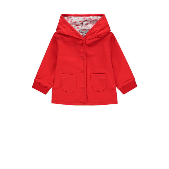 Dziecięca bluza rozpinana, czerwony, rozmiar 74 Kanz