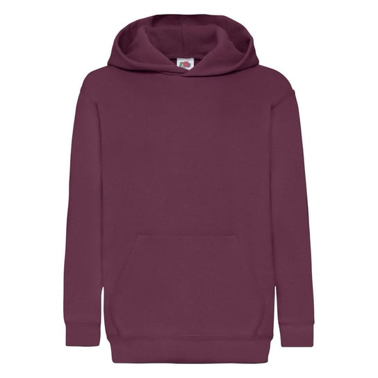 Dziecięca bluza z kapturem Hooded Sweat Fruit of the Loom - Burgund 9-11 FRUIT OF THE LOOM