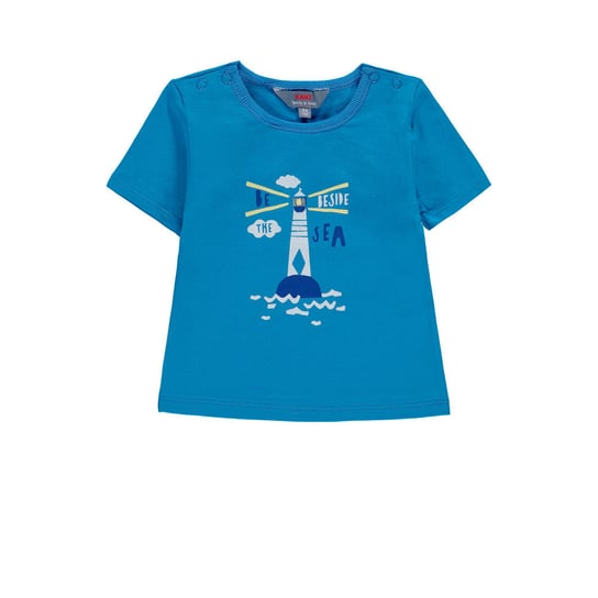Dziecięca bluzka z krótkim rękawem, niebieski, rozmiar 62 Kanz