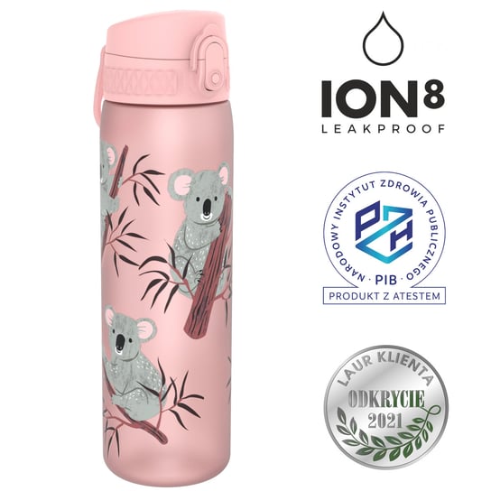 Dziecięca butelka na wodę dla dziewczynki ION8 BPA Free Koala ION8