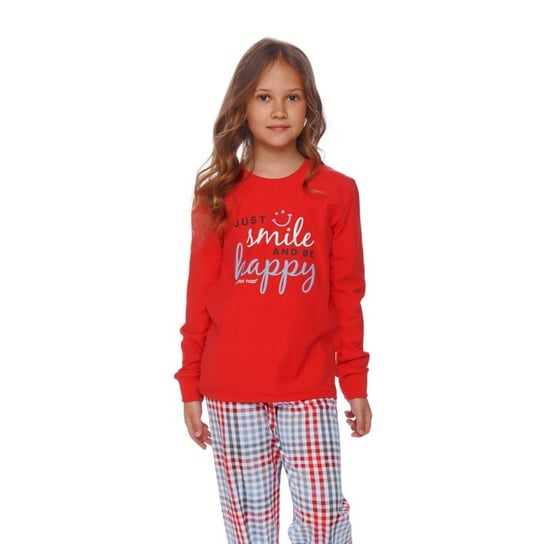 Dziecięca czerwona piżama ze spodniami w kratkę doctor nap -134-140 Inna marka