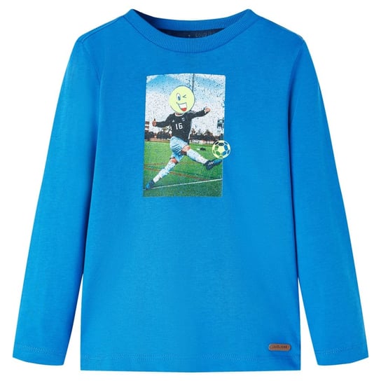 Dziecięca koszulka kobaltowa z nadrukiem piłkarza, / AAALOE Inna marka