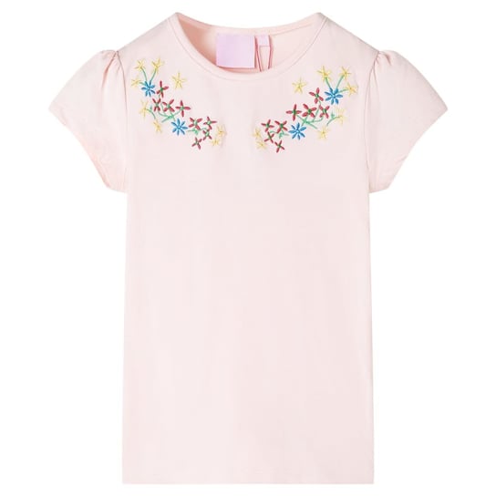 Dziecięca koszulka kwiatowa 104 (3-4 lata) różowa Inna marka