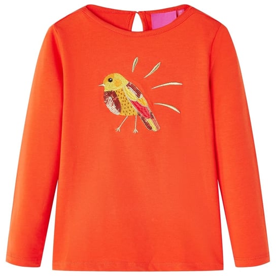 Dziecięca koszulka ptaszek, ciemnopomarańczowa, 12 Inna marka