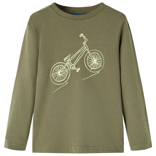 Dziecięca koszulka rower khaki 140 (9-10 lat) Zakito Europe