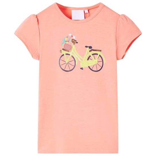 Dziecięca koszulka rower neonowy koral 104 (3-4 la Zakito Europe