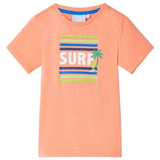 Dziecięca koszulka SURF 92 neonowy pomarańcz 18-24 Zakito Europe