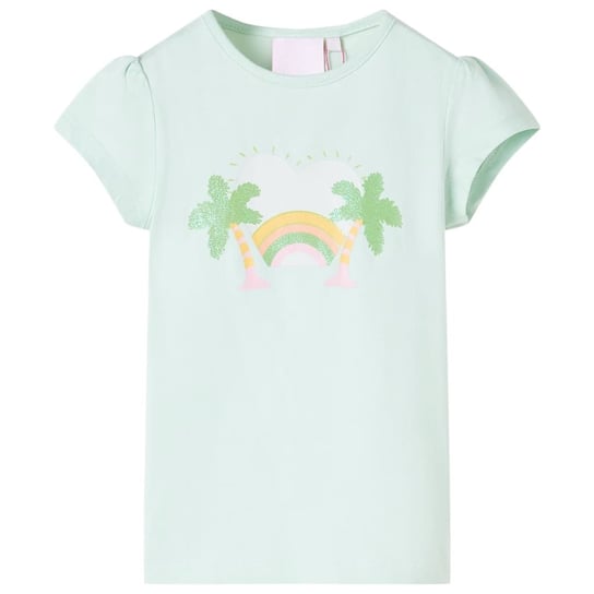Dziecięca koszulka tęczowa, jasnomiętowa, rozmiar  / AAALOE Inna marka