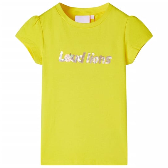 Dziecięca koszulka z cekinami 104 żółta 3-4 lata Zakito Europe