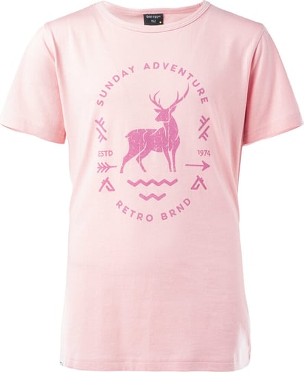 Dziecięca koszulka z krótkim rękawem Hi-tec Nina Jrg silver pink rozmiar 104/110 Hi-Tec