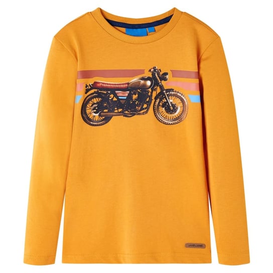 Dziecięca koszulka z motocyklem 100% bawełna ochra Zakito Europe