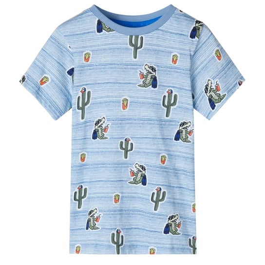 Dziecięca koszulka z rysunkowymi krokodylami, 100% Inna marka