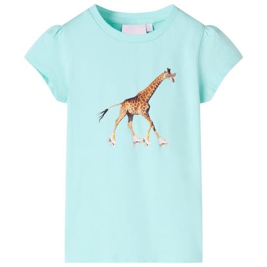 Dziecięca koszulka żyrafy 140, błękit, 95% bawełna Zakito Europe