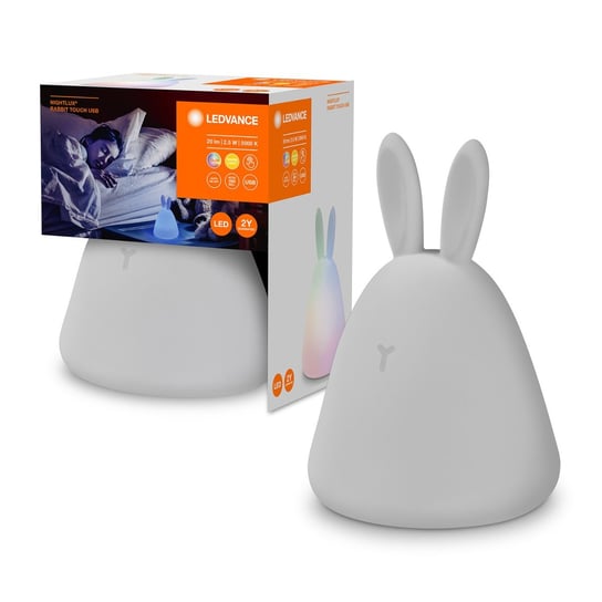 Dziecięca Lampka Nocna Dotykowa Królik Led 2,5 W Biały Ciepły + Rgb Nightlux Touch Rabbit Ledvance Ledvance