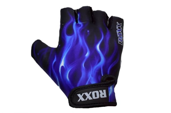 Dziecięce rękawiczki rowerowe Roxx Kids Cycling Gloves Gel Padded | BLUE FLAMES XS ROXX