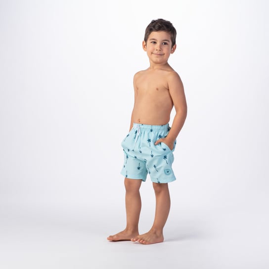 Dziecięce szorty Aquawave Bali Kids small palms print rozmiar 134 AquaWave