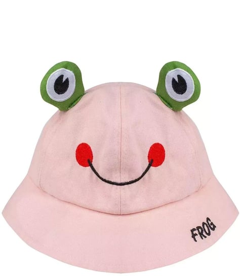 Dziecięcy kapelusz głęboka czapka żabka oczka Agrafka