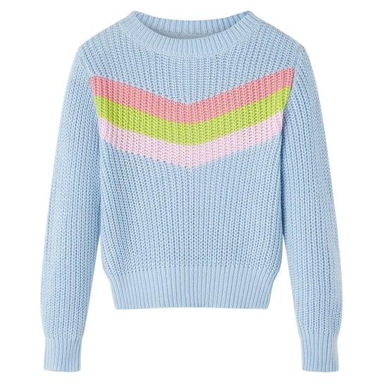Dziecięcy sweter z wzorem V - niebieski 128 (7-8 l Zakito Europe