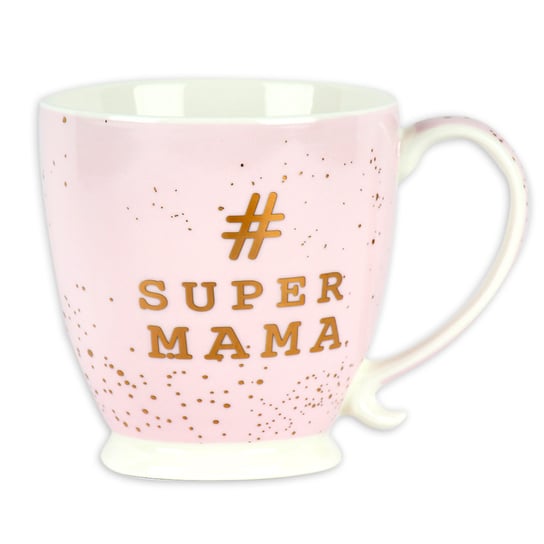 Dzień Mamy, Kubek #SuperMama, różowy, 450 ml Empik