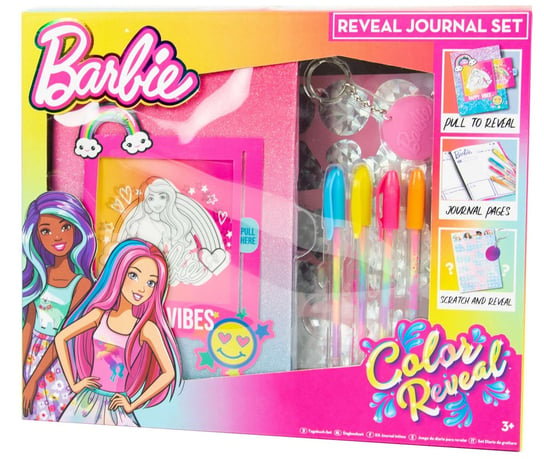 Dziennik Barbie Color Reveal pamiętnik + akcesoria RMS
