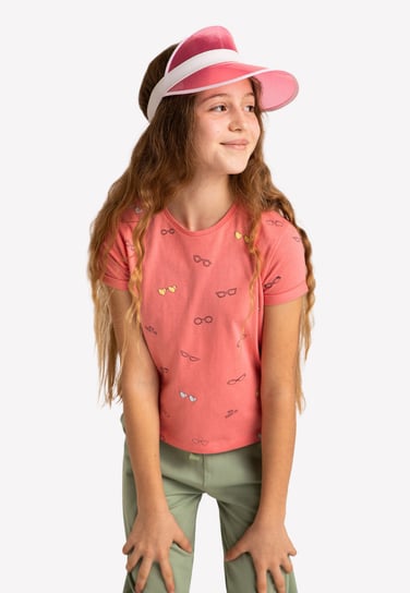 Dziewczęca koszulka z wydłużonym tyłem VOLCANO T-LOOK JUNIOR 134-140 VOLCANO