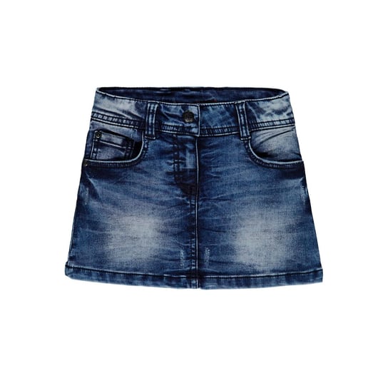 Dziewczęce jeansowa spódniczka, niebieski, rozmiar 140 Kanz