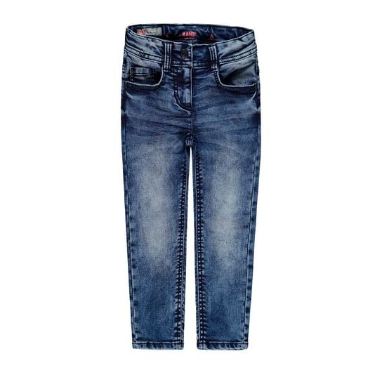 Dziewczęce spodnie jeansowe, niebieski, rozmiar 104 Kanz