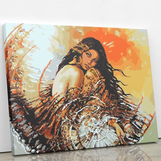 Dziewczyna o dzikiej urodzie - Malowanie po numerach 50x40 cm ArtOnly