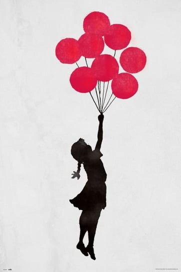 Dziewczynka z balonami - plakat Grupoerik