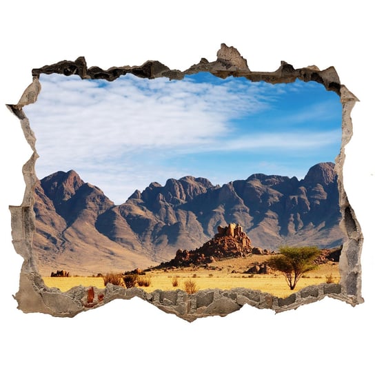 Dziura 3d w ścianie okleina Skały w Namibii 120x81, Tulup Tulup