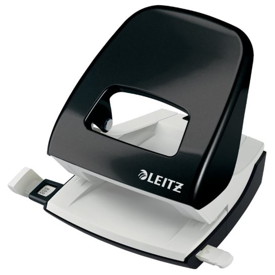Dziurkacz duży metalowy Leitz, czarny, 10 lat gwarancji, 30 kartek Leitz