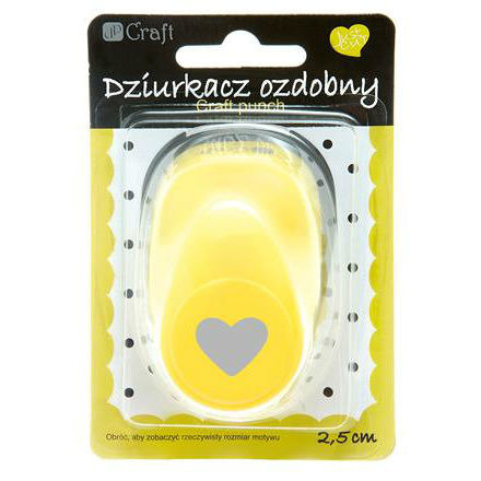 Dziurkacz ozdobny 2,5 cm - serce dpCraft