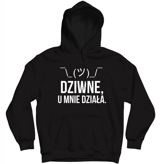 Dziwne U Mnie Dzia��a Czarna Bluza Dla Informatyka GILDAN