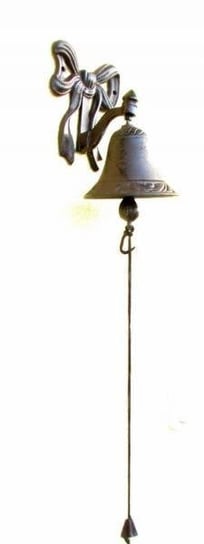 Dzwon z kokardką, brązowy, 10 cm 